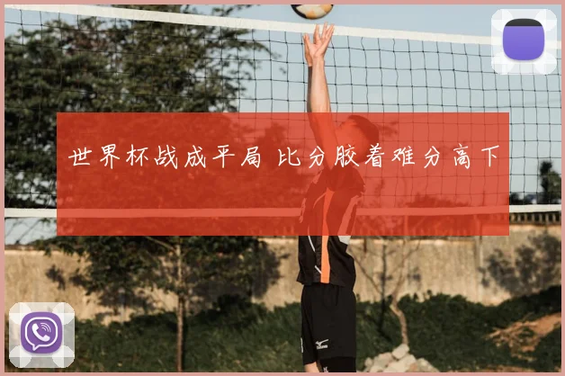 世界杯战成平局 比分胶着难分高下